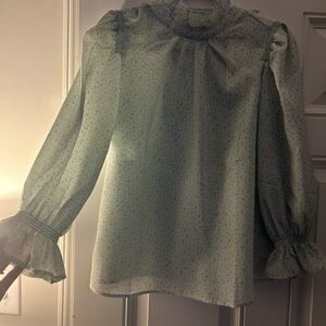 Levi's Soft Blue Patterned Blouse